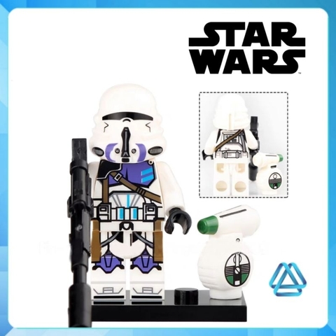 Đồ chơi xếp hình Star Wars Obi Wan Rahm Kota Darth Vader C-3PO Ahsoka Mace Windu Clone Trooper Minifigures TV6101