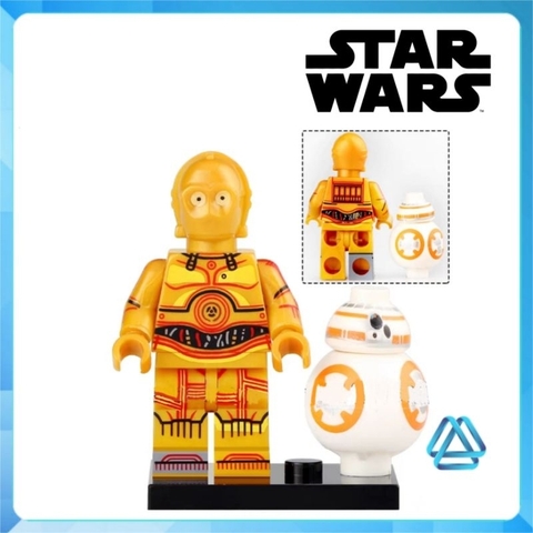 Đồ chơi xếp hình Star Wars Obi Wan Rahm Kota Darth Vader C-3PO Ahsoka Mace Windu Clone Trooper Minifigures TV6101