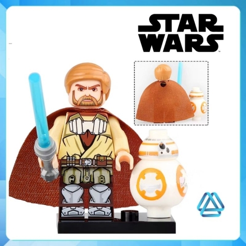 Đồ chơi xếp hình Star Wars Obi Wan Rahm Kota Darth Vader C-3PO Ahsoka Mace Windu Clone Trooper Minifigures TV6101