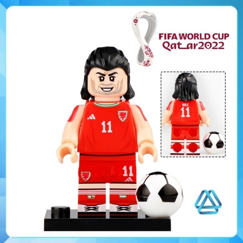 Đồ chơi xếp hình lắp ráp cầu thủ bóng đá nổi tiếng Ronaldo Messi Neymar De Bruyne Bale Minifigures G0103