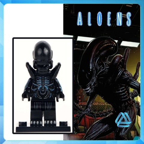 Đồ chơi xếp hình Alien Xenomorph quái vật không gian chúa Minifigures WM295