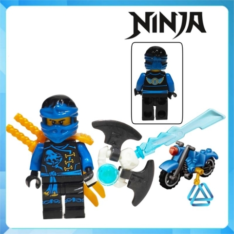 Đồ chơi xếp hình Ninjago và xe máy Zay Zane - Kai Cyren - Cole Lloyd - Nadakhan Nya Minifigures Jinrun JR791