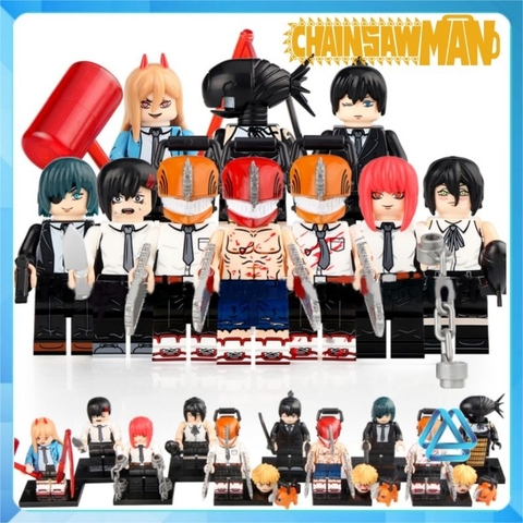 Đồ chơi xếp hình Chainsaw Man Denji Himeno Pochita Hayakawa Aki Reze Bomb Higashiyama Kobeni Minifigures Koruit KT1067