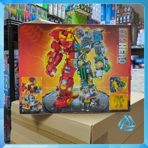 Đồ chơi xếp hình Hulkbuster trong người sắt Iron Man phiên bản lai người khổng lồ xanh Minifigures LW2081