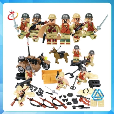 Đồ chơi xếp hình đạo quân Quan Đông viễn chinh Minifigures Dilong DL 71012