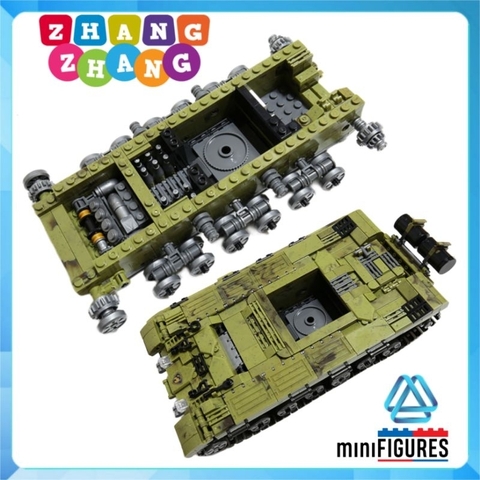 Đồ chơi xếp hình xe tăng T90 Tank Scorpio Decepticon Tank Army Tiger Minifigures Xingbao XB06015