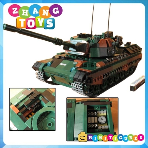 Đồ chơi xếp hình xe tăng chiến đấu Leopard 1 gồm 1145 mảnh ghép Minifigures Xingbao 06049 XB06049
