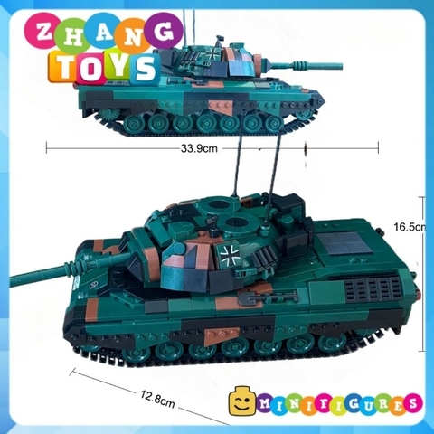 Đồ chơi xếp hình xe tăng chiến đấu Leopard 1 gồm 1145 mảnh ghép Minifigures Xingbao 06049 XB06049