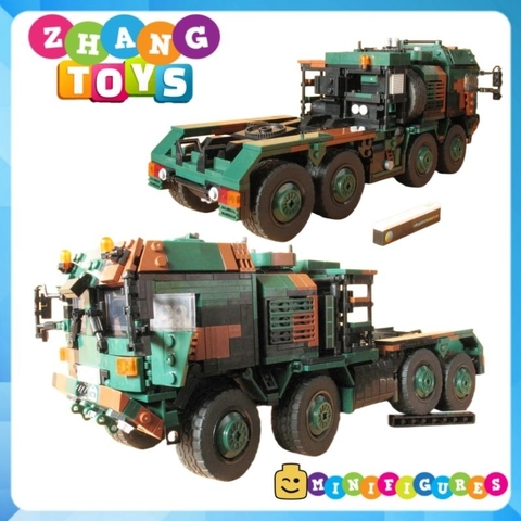 Đồ chơi xếp hình Xe quân sự vận tải hạng nặng SLT Mammut lắp ráp gồm 1912 mảnh ghép Minifigures Xingbao 06046 XB06046