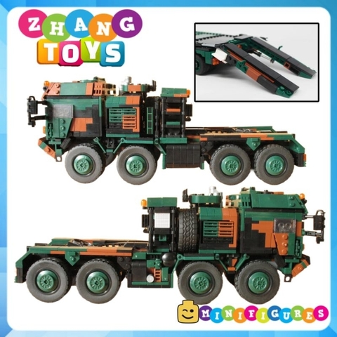 Đồ chơi xếp hình Xe quân sự vận tải hạng nặng SLT Mammut lắp ráp gồm 1912 mảnh ghép Minifigures Xingbao 06046 XB06046