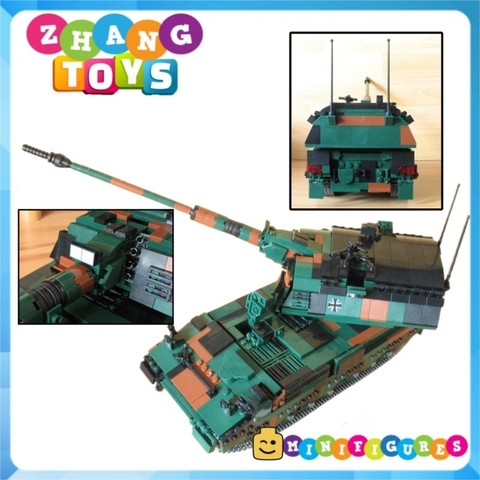 Đồ chơi xếp hình Lựu Pháo tự hành Panzerhaubitze 2000 PZH 2000 lắp ráp 1345 mảnh ghép Minifigures Xingbao 06047 XB06047