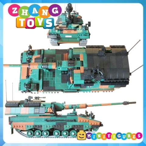 Đồ chơi xếp hình Lựu Pháo tự hành Panzerhaubitze 2000 PZH 2000 lắp ráp 1345 mảnh ghép Minifigures Xingbao 06047 XB06047