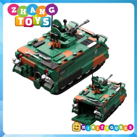 Đồ chơi xếp hình xe thiết giáp chở quân M113 lắp ráp gồm 735 mảnh ghép Minifigures Xingbao 06050 XB06050