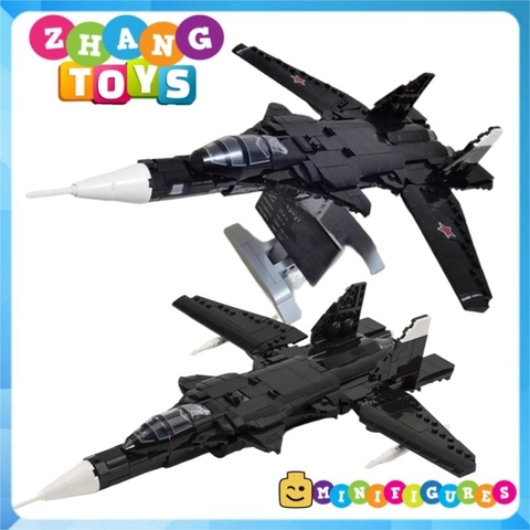 Đồ chơi xếp hình siêu chiến đấu cơ Sukhoi Su-47 Berkut lắp ráp gồm 707 mảnh ghép Minifigures XR 88003