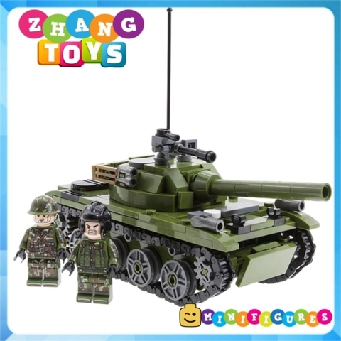 Đồ chơi xếp hình xe tăng T72 gồm 324 mảnh ghép Minifigures Sembo Block SB105514