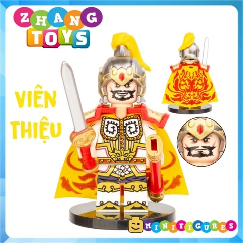 Xếp hình 12 nhân vật Tam Quốc Tào Tháo Quan Vũ Trương Phi Triệu Tử Long Lữ Bố Khổng Minh Lego Minifigures Decool 2030