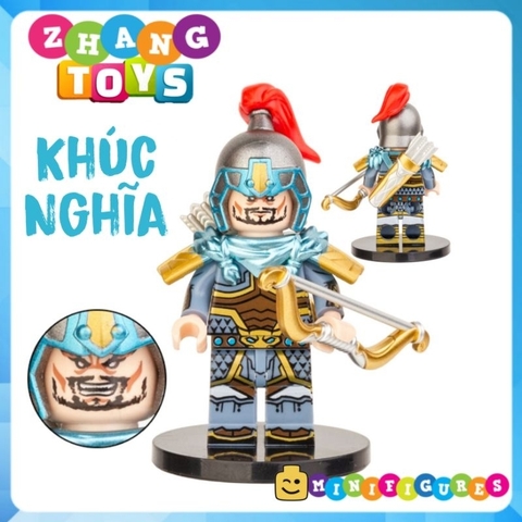 Xếp hình 12 nhân vật Tam Quốc Tào Tháo Quan Vũ Trương Phi Triệu Tử Long Lữ Bố Khổng Minh Lego Minifigures Decool 2030