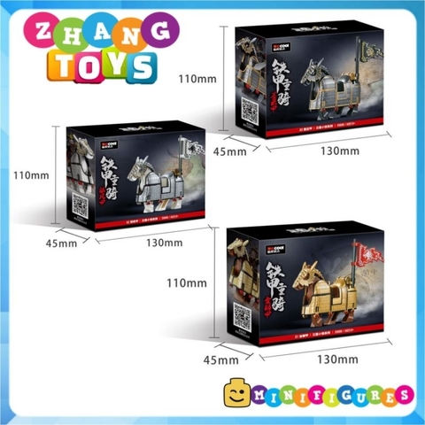 Đồ chơi Tam Quốc xếp hình ngựa chiến mã Thiết kỵ lắp ráp Minifigures Becool 20688