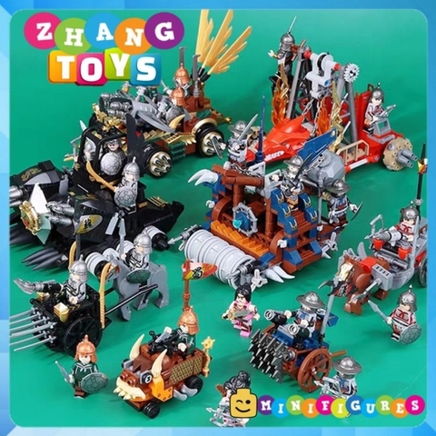 Đồ chơi Tam quốc công thành xếp hình lắp ráp từ nhiều mảnh Minifigures Becool 20600 20601 20608