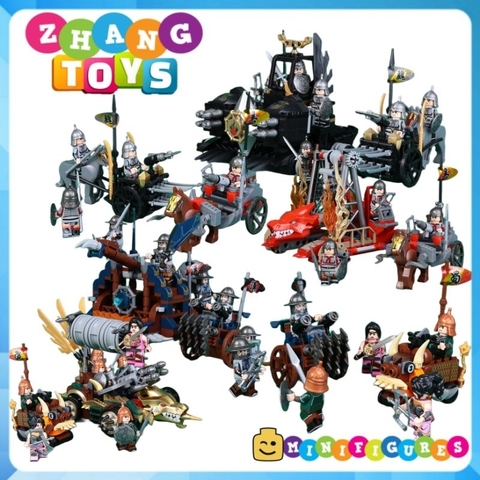 Đồ chơi Tam quốc công thành xếp hình lắp ráp từ nhiều mảnh Minifigures Becool 20600 20601 20608