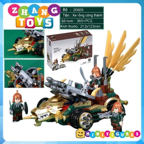Đồ chơi Tam quốc công thành xếp hình lắp ráp từ nhiều mảnh Minifigures Becool 20600 20601 20608