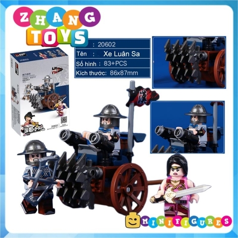 Đồ chơi Tam quốc công thành xếp hình lắp ráp từ nhiều mảnh Minifigures Becool 20600 20601 20608