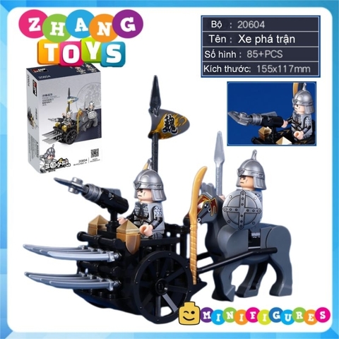 Đồ chơi Tam quốc công thành xếp hình lắp ráp từ nhiều mảnh Minifigures Becool 20600 20601 20608