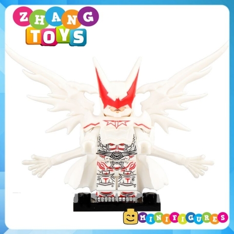 Đồ chơi xếp hình siêu giáp Hell Bat White suit của người dơi batman trong Justice League Minifigures LE02
