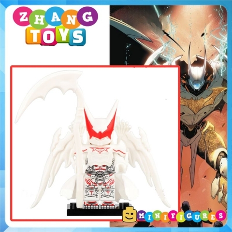 Đồ chơi xếp hình siêu giáp Hell Bat White suit của người dơi batman trong Justice League Minifigures LE02