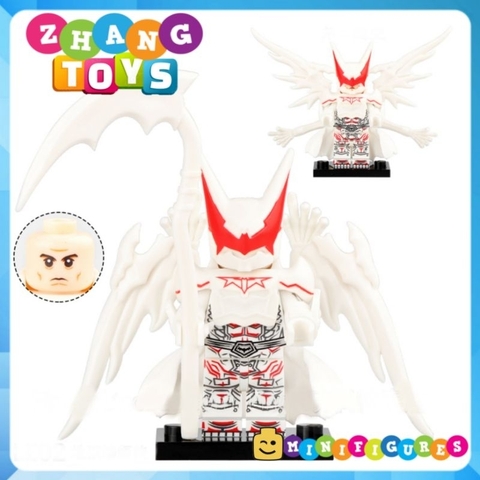 Đồ chơi xếp hình siêu giáp Hell Bat White suit của người dơi batman trong Justice League Minifigures LE02
