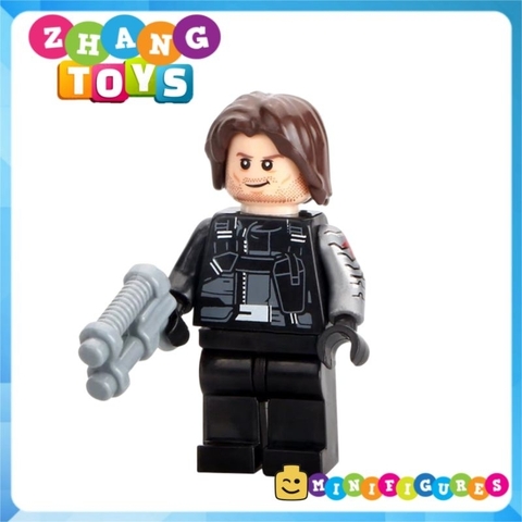 Đồ chơi xếp hình Captain America Black Panther Winter Soldier Hyperion Ms Marvel Deadshot Minifigures POGO PG8003