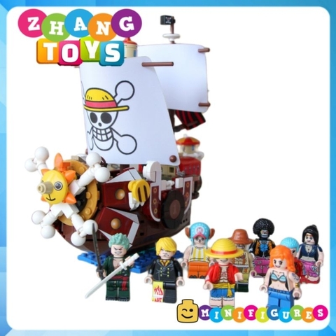 Đồ chơi xếp hình tàu Thounsand Sunny của Luffy trong One Piece đảo hải tặc gồm 432 mảnh ghép Minifigures SY6299
