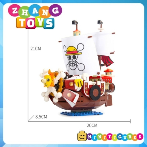 Đồ chơi xếp hình tàu Thounsand Sunny của Luffy trong One Piece đảo hải tặc gồm 432 mảnh ghép Minifigures SY6299