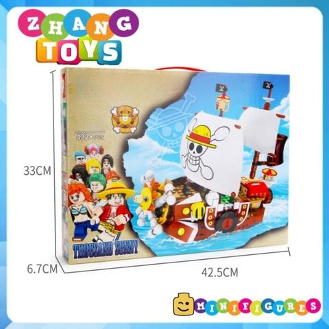 Đồ chơi xếp hình tàu Thounsand Sunny của Luffy trong One Piece đảo hải tặc gồm 432 mảnh ghép Minifigures SY6299