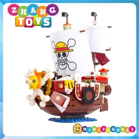 Đồ chơi xếp hình tàu Thounsand Sunny của Luffy trong One Piece đảo hải tặc gồm 432 mảnh ghép Minifigures SY6299