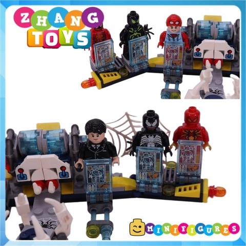 Đồ chơi xếp hình người nhện Spider Man venom carnage Peter Parker riot Minifigures MG322