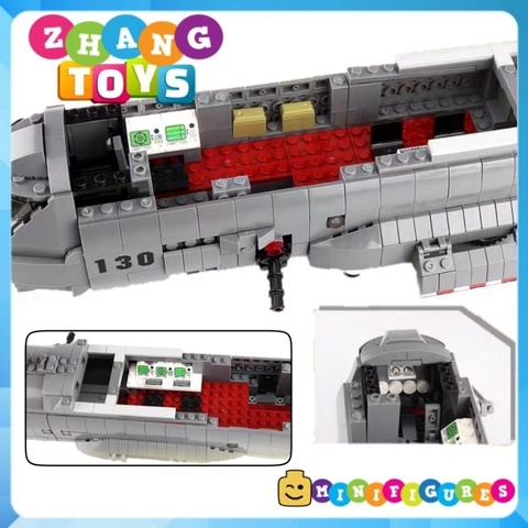 Đồ chơi xếp hình máy bay Vận tải cơ cường kích AC130 Ghostrider Spectre gồm 1718 mảnh ghép Minifigures Xingbao XB06023