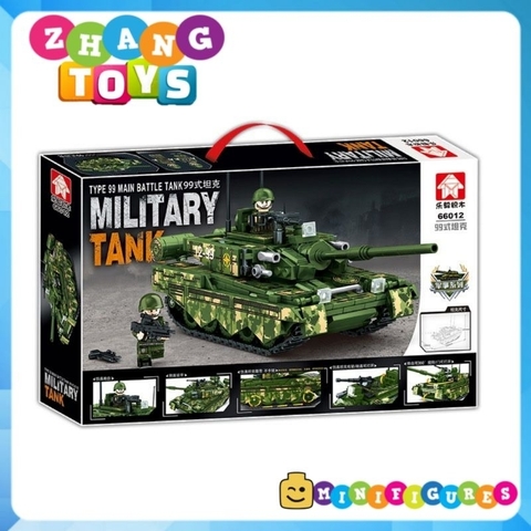 Đồ chơi xe tăng xếp hình Tank gồm 588 mảnh ghép Minifigures Leyi 66012