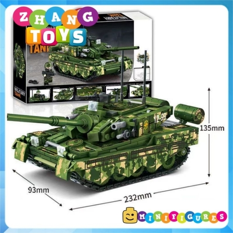 Đồ chơi xe tăng xếp hình Tank gồm 588 mảnh ghép Minifigures Leyi 66012