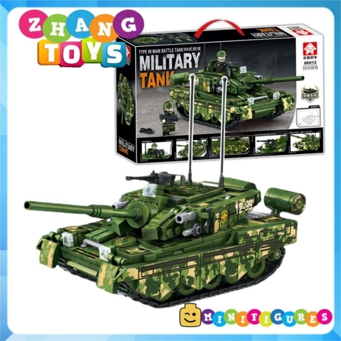 Đồ chơi xe tăng xếp hình Tank gồm 588 mảnh ghép Minifigures Leyi 66012