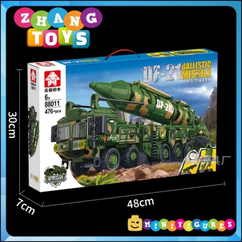 Đồ chơi xếp hình xe tên lửa icbm gồm 476 mảnh ghép Minifigures Leyi 88011
