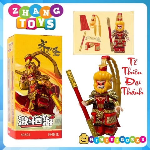 Đồ chơi xếp hình Tây du ký Tôn Ngộ Không Đường Tăng Trư Bát Giới Sa Tăng Ngưu Ma Vương Minifigures Becool 30301 30306