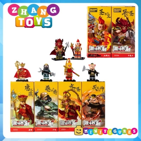 Đồ chơi xếp hình Tây du ký Tôn Ngộ Không Đường Tăng Trư Bát Giới Sa Tăng Ngưu Ma Vương Minifigures Becool 30301 30306