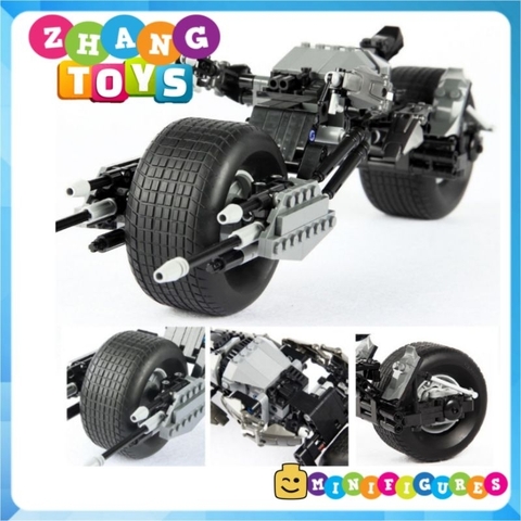 Đồ chơi xếp hình Xe motor Bat pod của người dơi Batman gồm 311 mảnh ghép Minifigures Brick 7115