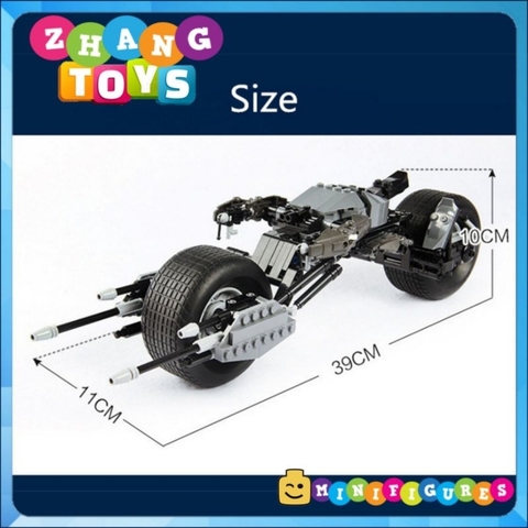 Đồ chơi xếp hình Xe motor Bat pod của người dơi Batman gồm 311 mảnh ghép Minifigures Brick 7115