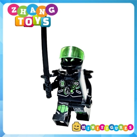 Đồ chơi xếp hình Mr E Green phiên bản màu xanh lá Minifigures