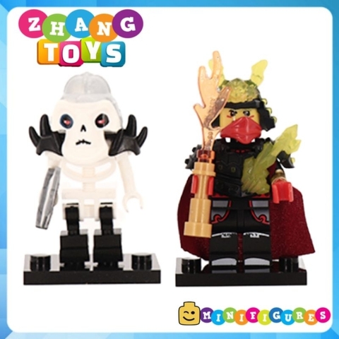 Đồ chơi xếp hình Ninjago Skull Jay Lloyd Fangtom Nya Kai Oni Mr E Kruncha Nuckal Skulkin Frakjaw 11414