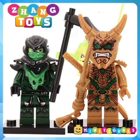 Đồ chơi xếp hình Ninjago Skull Jay Lloyd Fangtom Nya Kai Oni Mr E Kruncha Nuckal Skulkin Frakjaw 11414