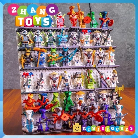 Đồ chơi xếp hình Ninjago Skull Jay Lloyd Fangtom Nya Kai Oni Mr E Kruncha Nuckal Skulkin Frakjaw 11414