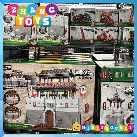 Đồ chơi xếp hình build Tháp canh Tam Quốc Hứa Xương , Tây Xuyên , Kinh Châu Minifigures becool 25011